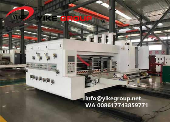 GRUPPE 100pcs Chinas YIKE Geschwindigkeits-automatischer Vorderkante Flexo-Drucker Slotter Machine, Karton-Kasten-Maschinen-Fabrik