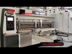 Automatischer Blei-Kanten-Fütterer Vierfarbiger Flexo-Drucker Schließmaschine für normale Kartons