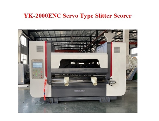 YK-2000 ENC Geschwindigkeit 250 m/min Servo-Typ Schlitter Scorer für Walzkarton-Produktion