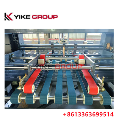 Warm verkaufte YIKE GROUP 1400x2800mm Wellkarton-Box Auto-Folder Gluer-Maschine